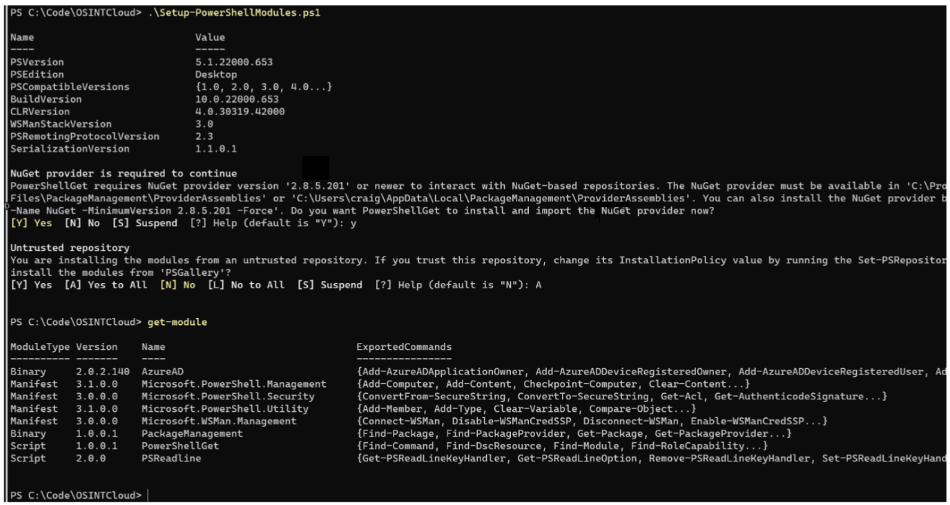 PowerShell Modules